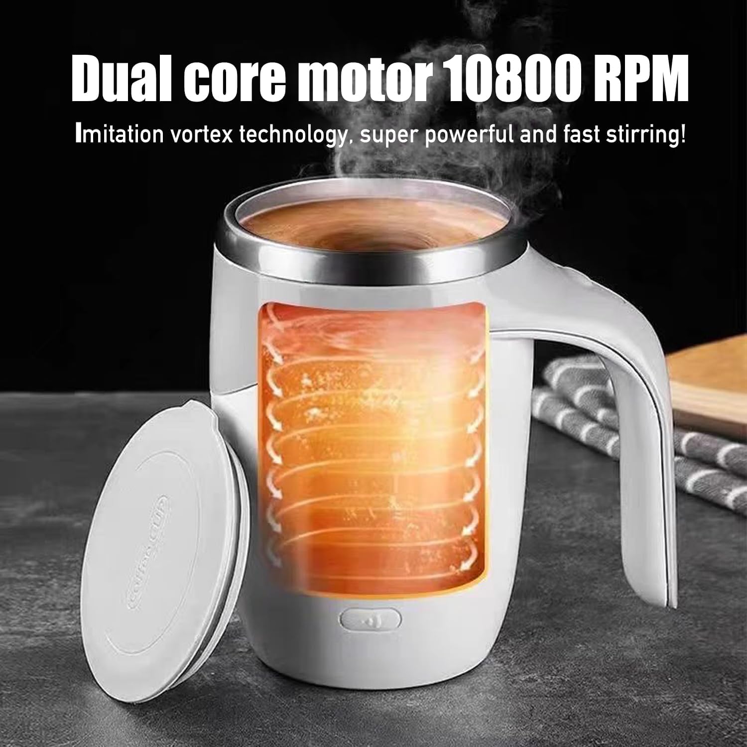 Rechargeable Self-Stirring Coffee Mug