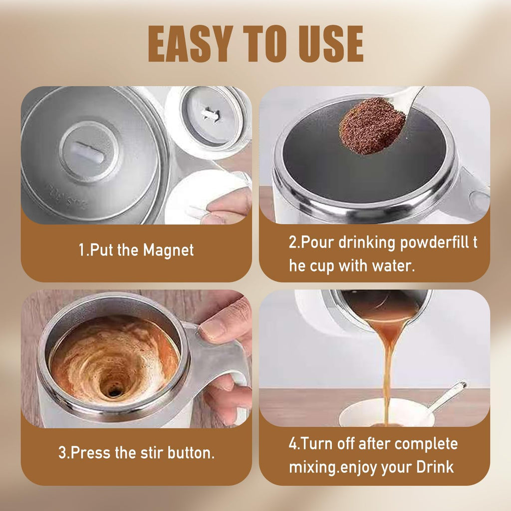 Rechargeable Self-Stirring Coffee Mug