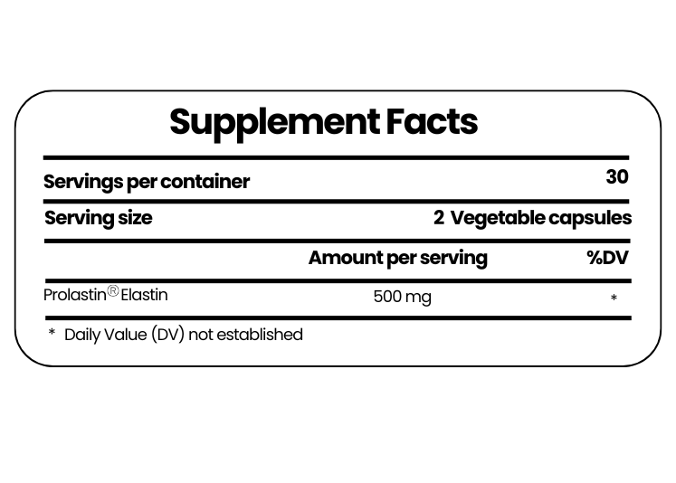 Member Price: YouthLift® Prolastin Elastin Capsules - 1000 mg Elastin